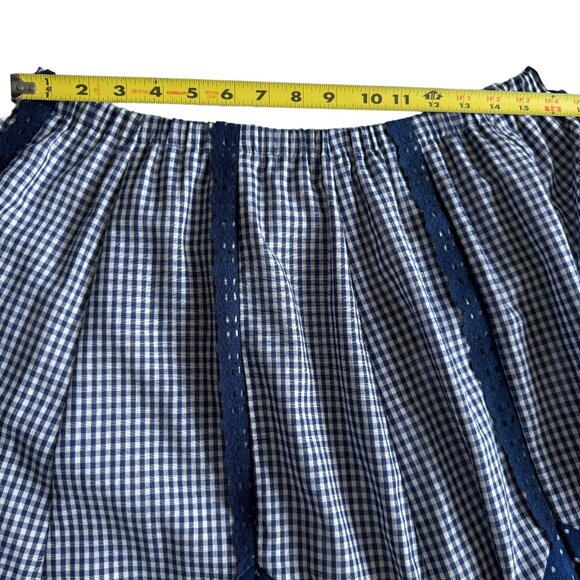 Vintage Little House Creations Prairie Skirt Sz Lg Patchwork Boho Cottage Gypsy - Picture 10 of 16